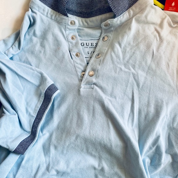 Men’s Tops Bench Guess Puma Size L Blue - Picture 2 of 5